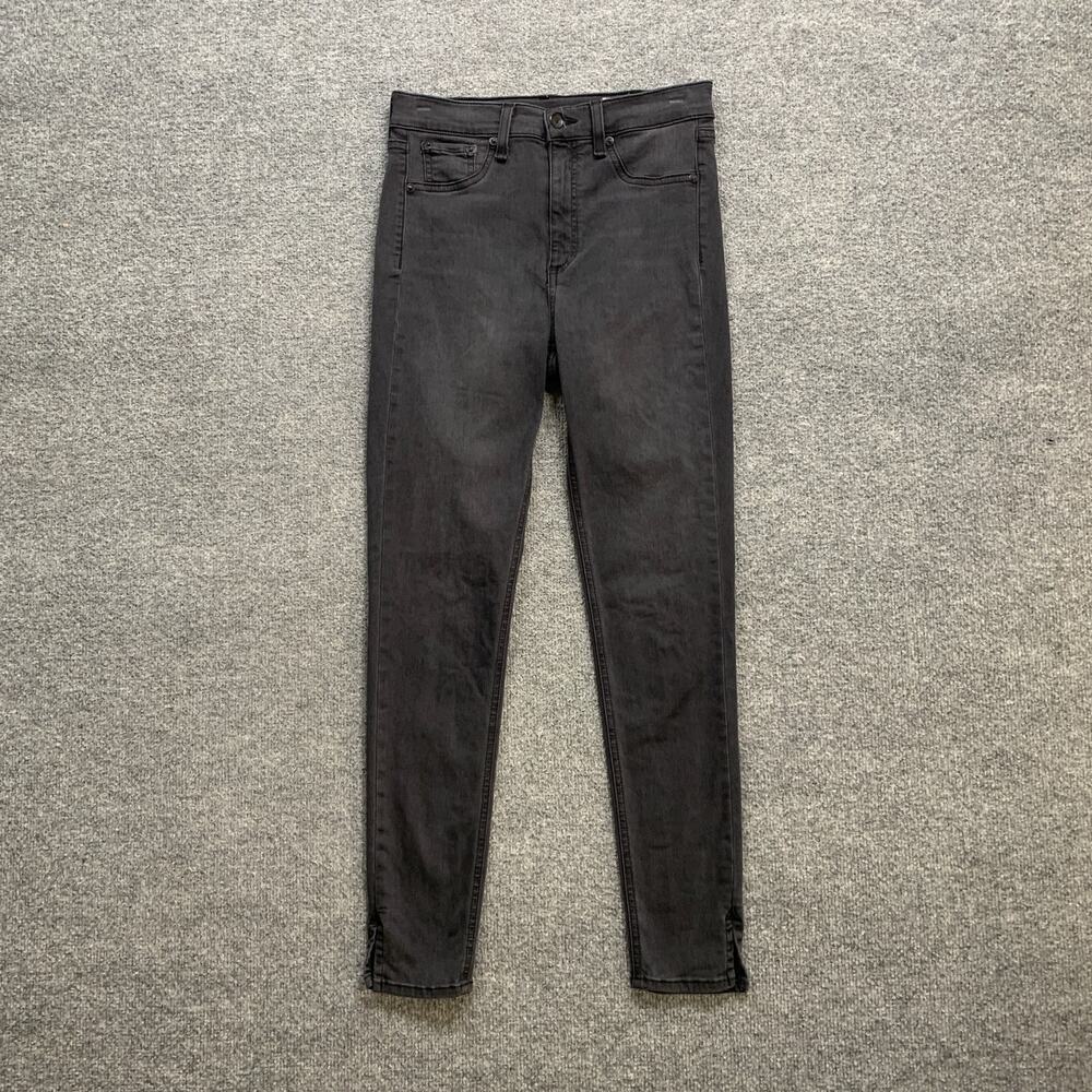 Rag & Bone Jeans‎ Womens 27 Faded Black Denim High Rise Ankle Skinny Stretch - Picture 2 of 11